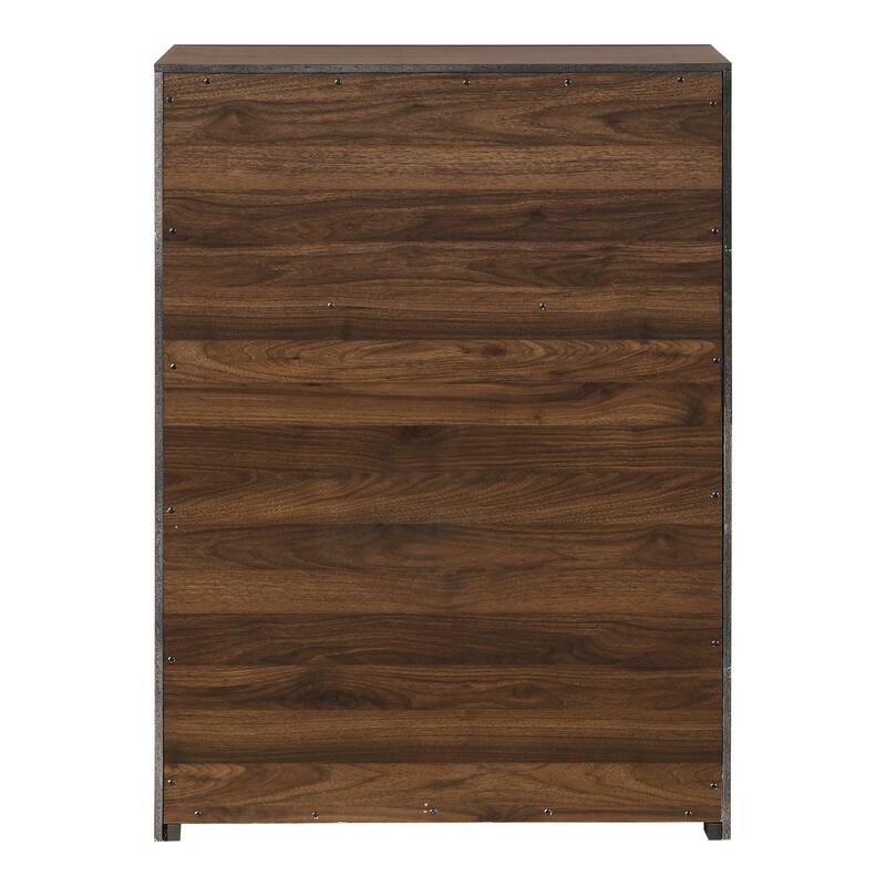 Furniture of America Merro Modern Solid Wood 3-Drawer Chest with Top Open Shelf