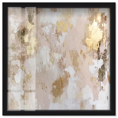 Golden Glimmer Gesture I Shadowbox by Art Remedy