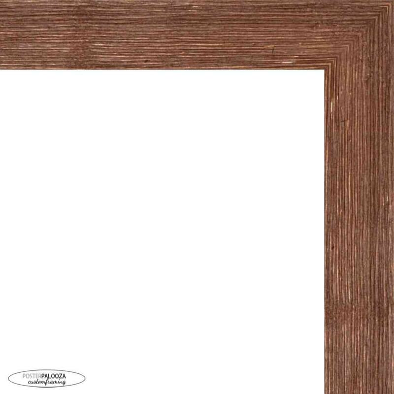 13x15 Frame Brown Barnwood Picture Frame with UV Acrylic Glass, Foam Board Backing & Hanging Hardware Included