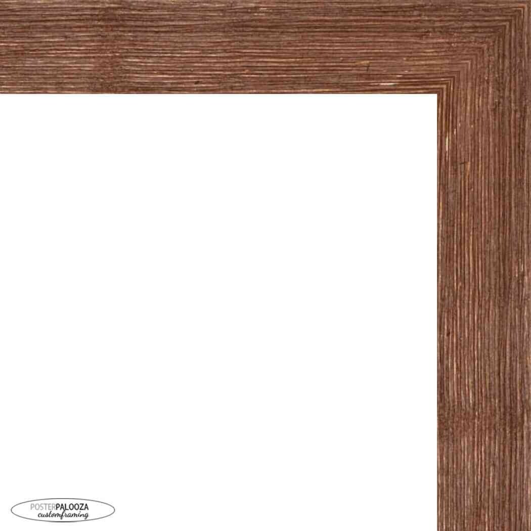 CustomPictureFrames.com 15x15 Frame Brown Picture Frame Modern Photo Frame  Includes UV Acrylic Front Acid Free Foam Backing Board Hanging Hardware no  Mat