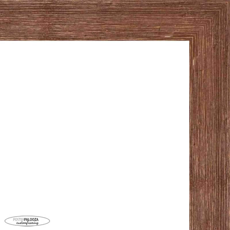 8x11 Frame Brown Barnwood Picture Frame with UV Acrylic Glass, Foam ...