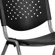 preview thumbnail 64 of 75, Powder-coated Metal/ Plastic Stackable Chair (Set of 5)