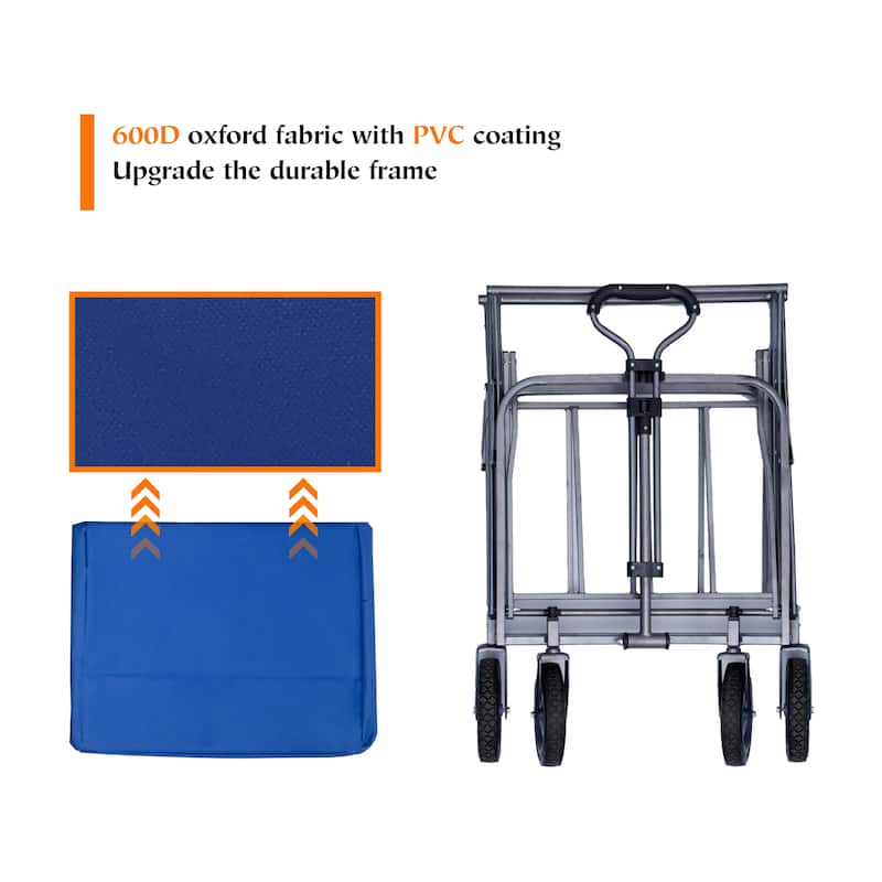 Beach Trolley Cart Camping Folding Wagon