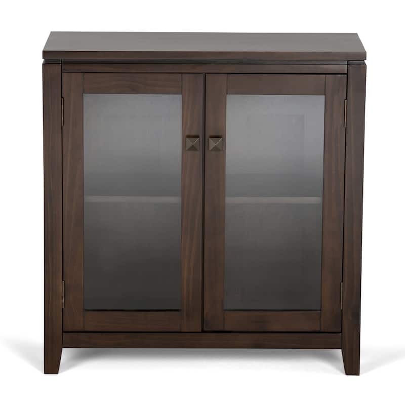 WYNDENHALL Essex SOLID WOOD 30 inch Wide Contemporary Low Storage Cabinet - 30"w x 14"d x 31" h