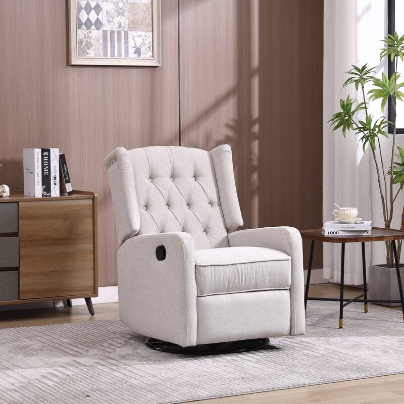 Modern Small Rocking Swivel Recliner Chair for Bedroom,Living Room Chair Home Theater Seat