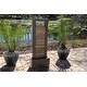 preview thumbnail 1 of 6, Tempest Warm Gray with Cream Slate Finish Floor Fountain - 19" x 48" Floor/Lighted - Steel