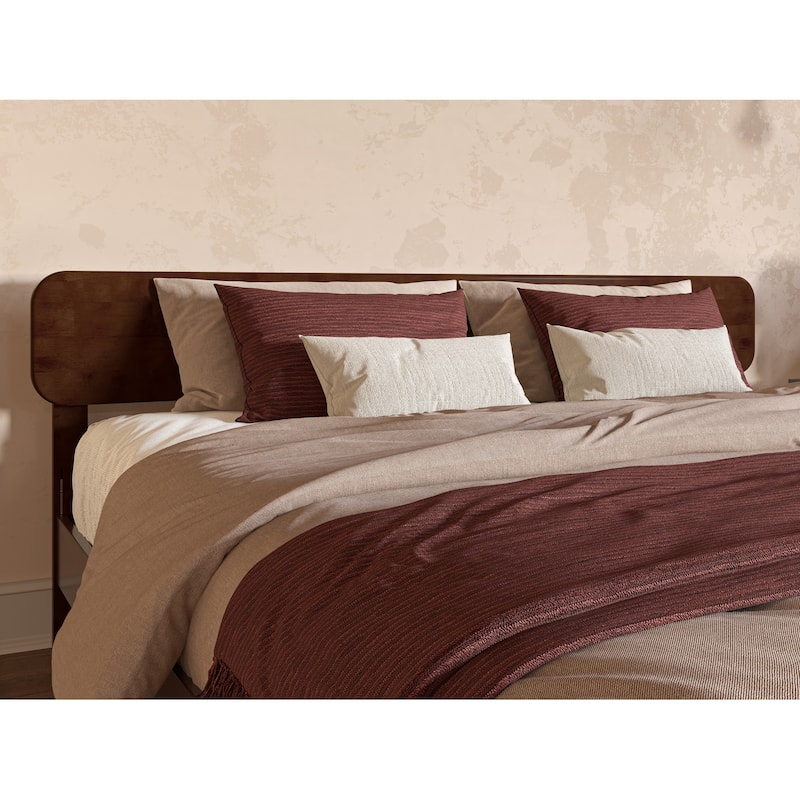 Florence Solid Wood Headboard - Walnut - King