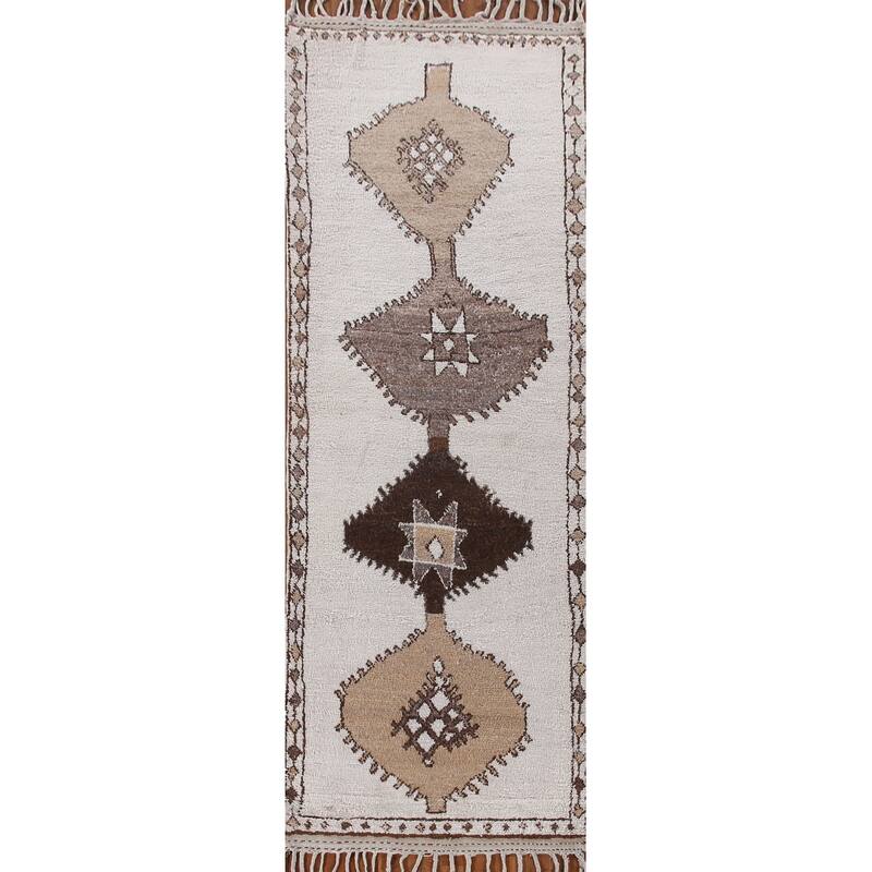 Natural Dye Oriental Anatolian Turkish Runner Rug Handmade Wool Carpet - 4'0"x 13'4"