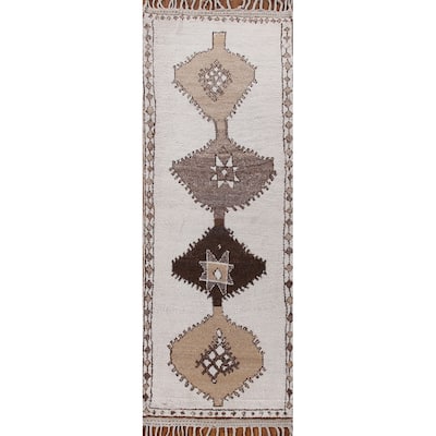 Natural Dye Oriental Anatolian Turkish Runner Rug Handmade Wool Carpet - 4'0"x 13'4"