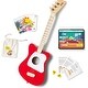 preview thumbnail 1 of 3, Loog Mini Acoustic kids Guitar for Beginners 3-strings Ages 3 & Up Learning app and lessons included Red