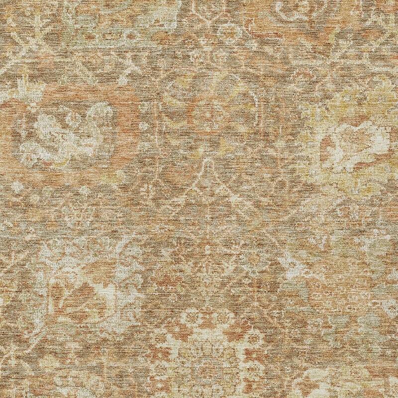 HomeRoots Damask Traditional Rectangle Outdoor Rug