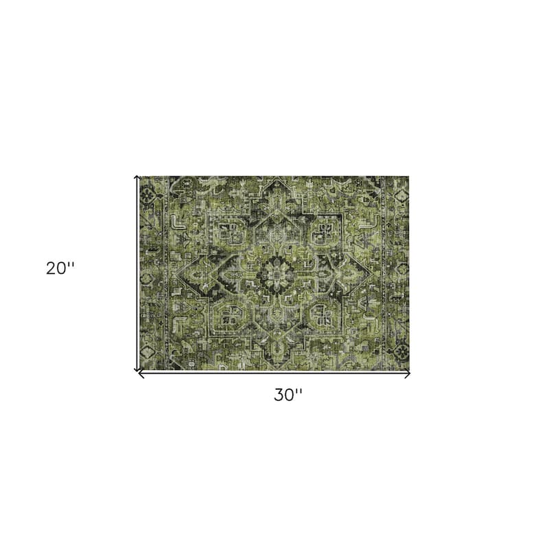 Maso Oriental Weather Resistant Timeless Grace Outdoor Rug