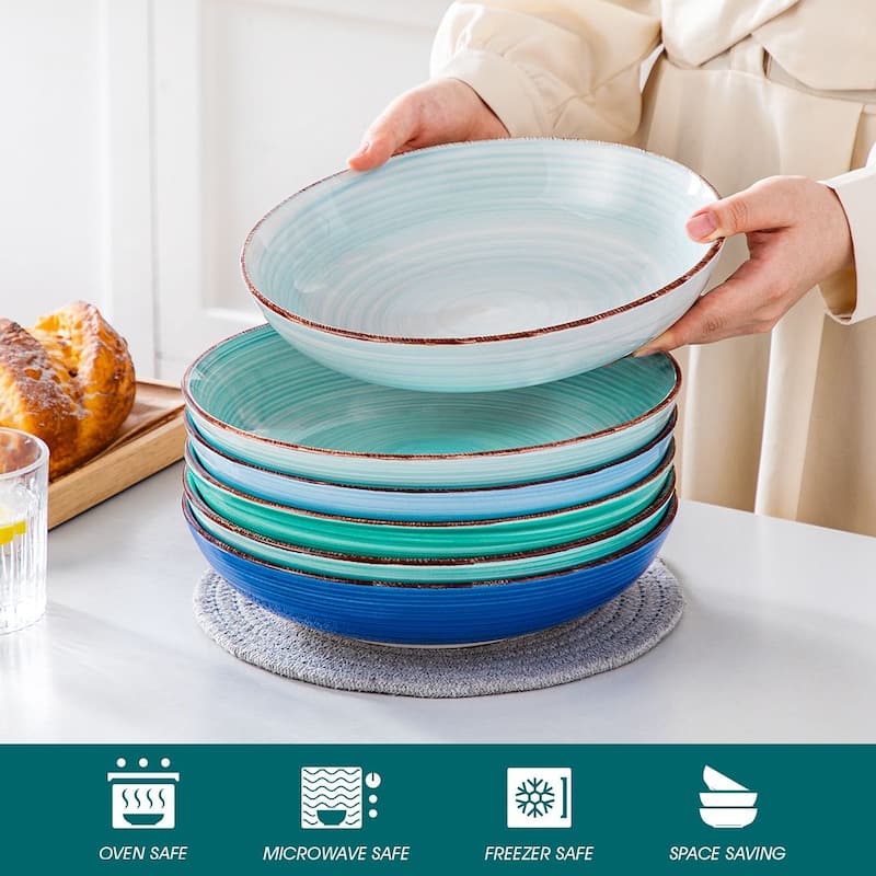 vancasso Bonita Sturdy Stoneware 6-Piece Bowls Set