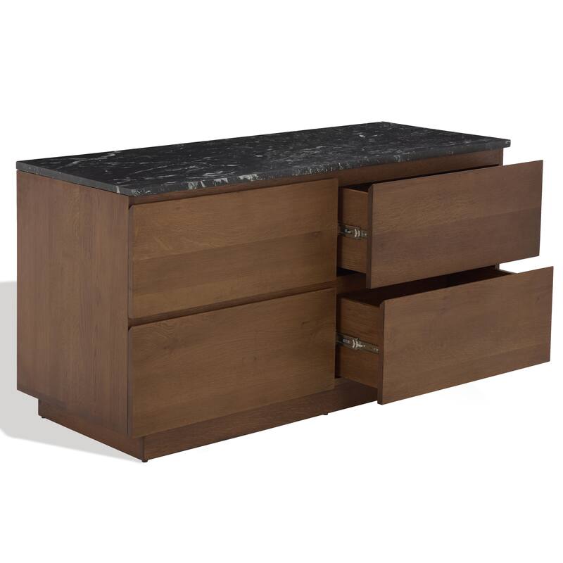 SAFAVIEH Couture Lilybelle Marble Top 4-Drawer Dresser