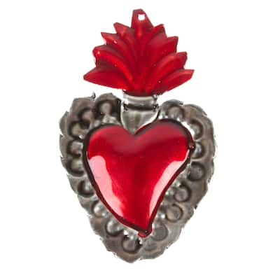 Novica Handmade Love Of Oaxaca Steel Ornament