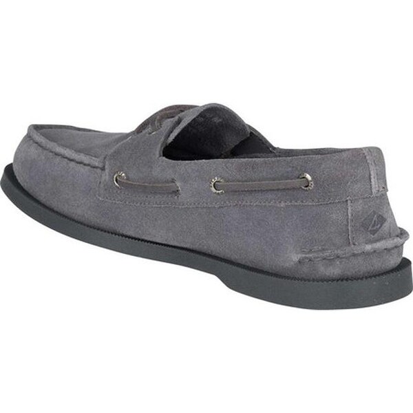 grey sperrys men's