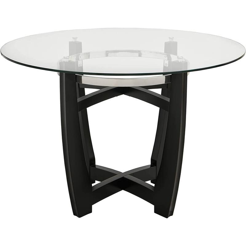 Faux Leather Dining Chairs Or Round Glass Dining Table
