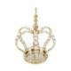 preview thumbnail 2 of 17, Crystal Bead Crown Decor Centerpiece Accent Piece Tabletop with Mirror