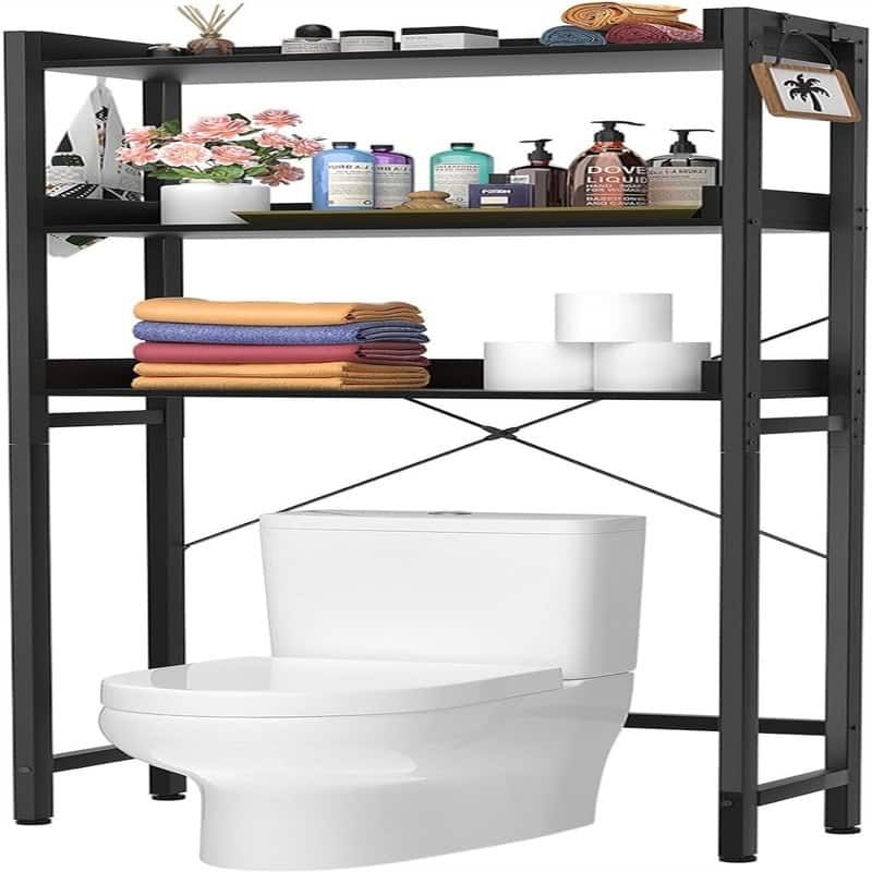 Over The Toilet Storage - 9.4"D x 24.8"W x 63.7"H