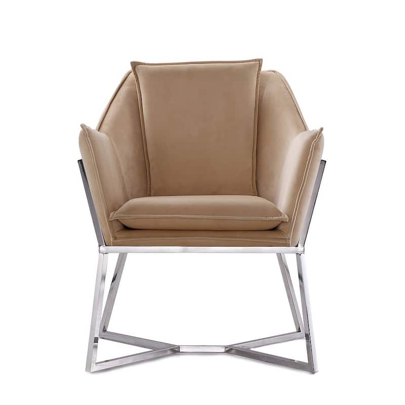 Origami Velvet Accent Chair