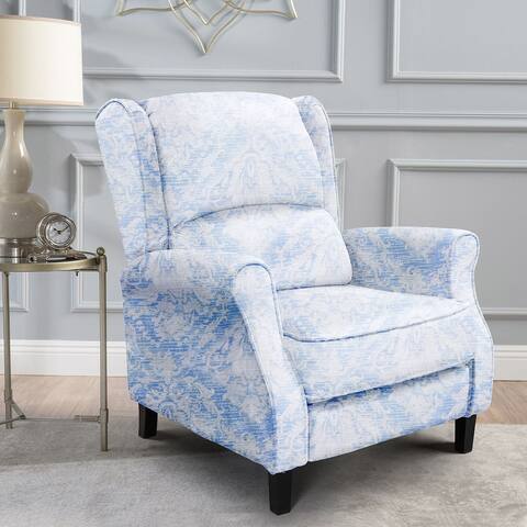 Fabric Push back Recliner with Padded Seat