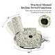 preview thumbnail 16 of 139, 29'' W Pattern Swivel Manual Push Back Recliner Chair Set of 2