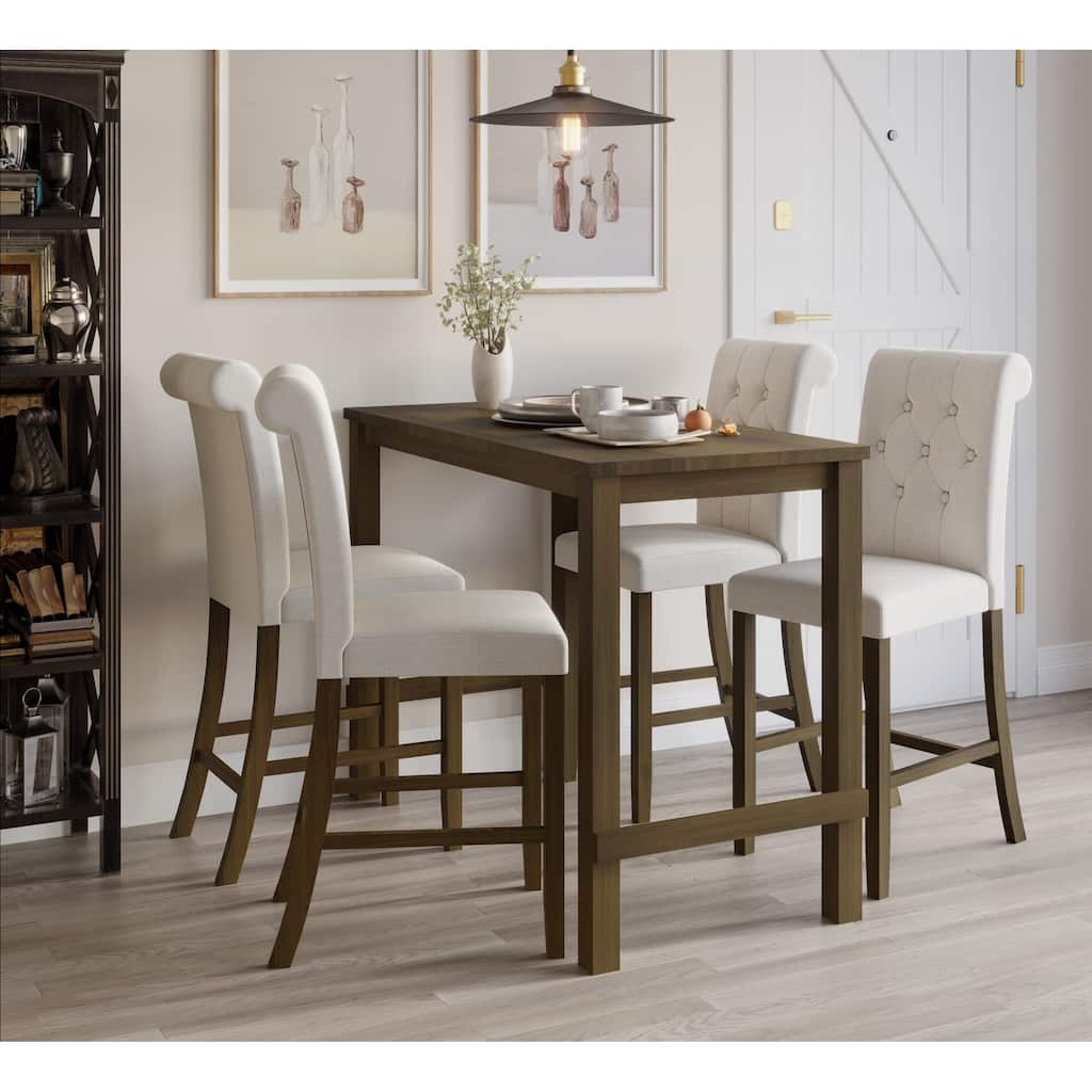 Rolla 5-pieces Counter Height Dining Table and Chair