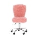 preview thumbnail 22 of 52, Clara Faux Fur Armless Office Chair