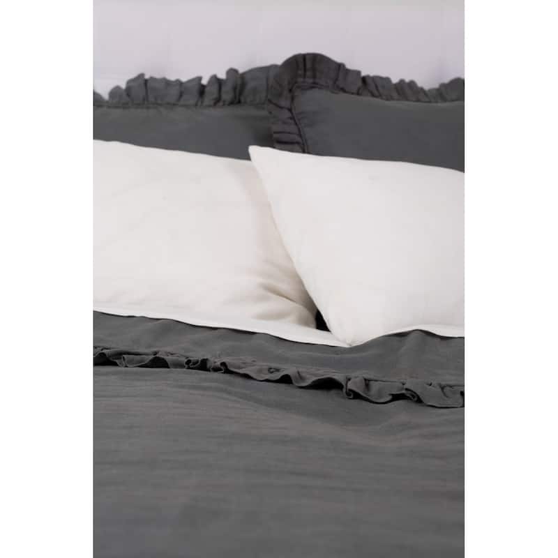 Basillo, Linen, Ruffled, Sham