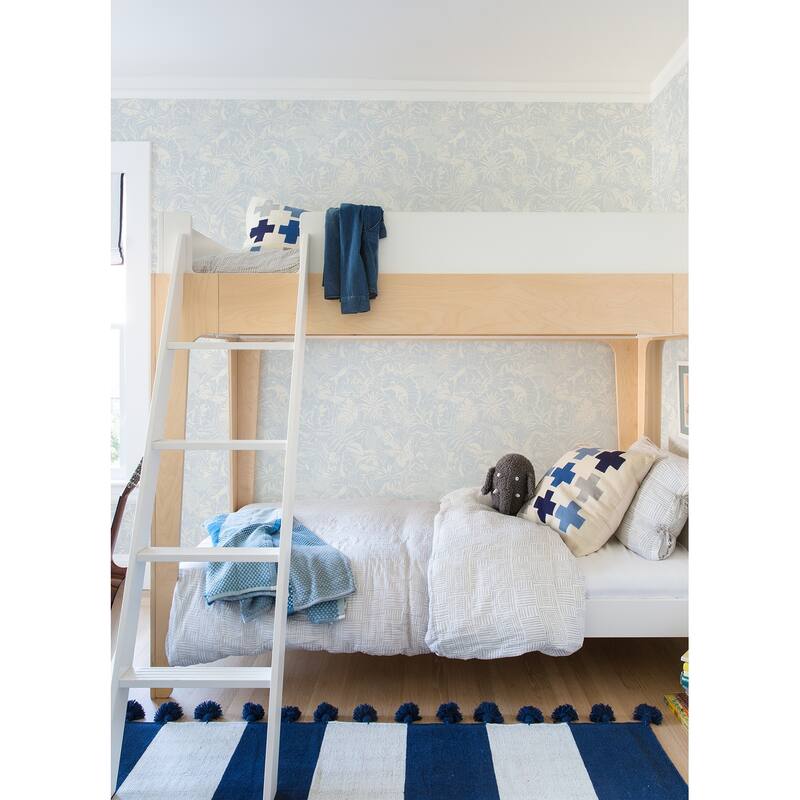 Chesapeake Corcovado Light Blue Jungle Jamboree Wallpaper