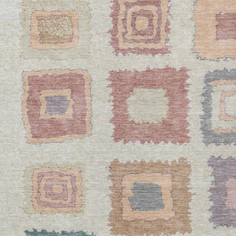 HomeRoots Geometric Transitional Rectangle Outdoor Rug
