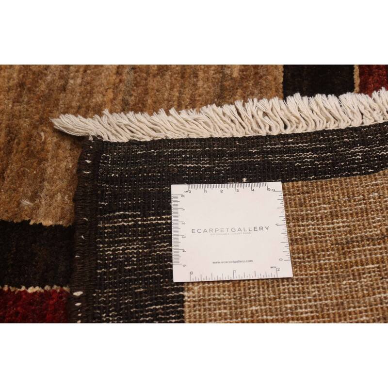 ECARPETGALLERY Hand-knotted Finest Peshawar Ziegler Red Wool Rug - 6'0 x 9'0