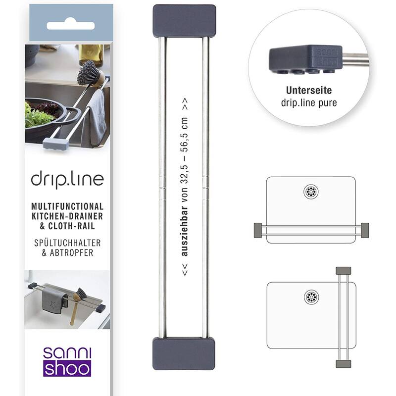 Sanni Shoo drip line Multifunctional Kitchen Drainer and Cloth Rail