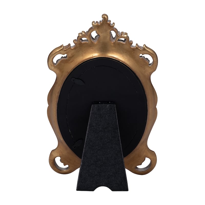 Sagebrook Home 4x6 Gold Baroque Inspired Photo Frame, Elegant Polyresin and Glass, Perfect for Cherished Memories