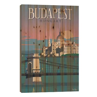 Budapest Print On Wood by IdeaStorm Studios - Multi-Color