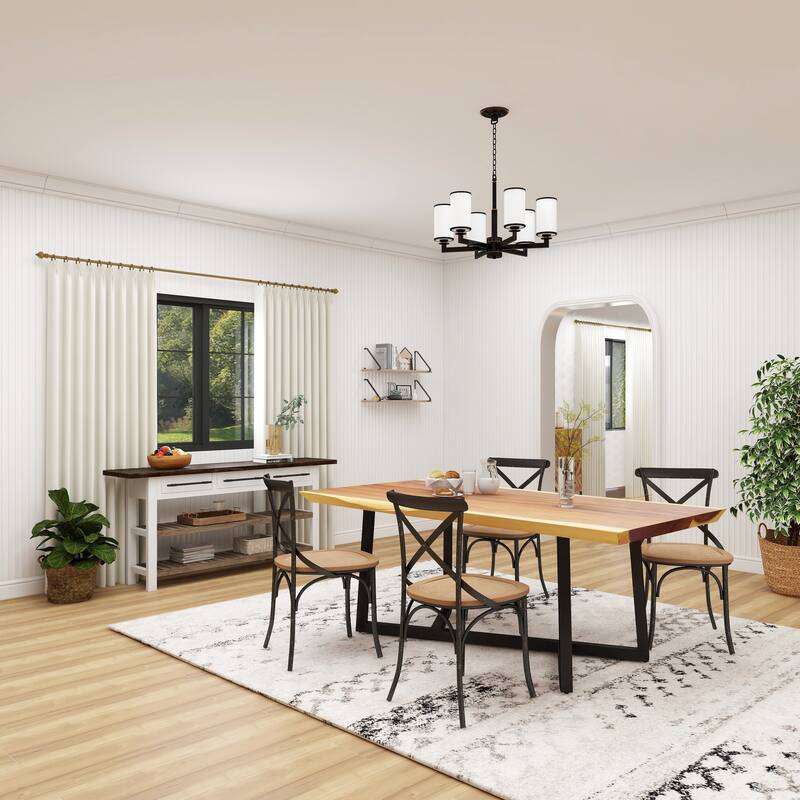 Metal Farmhouse Dining Chair (Set of 2) - 20 x 20 x 35