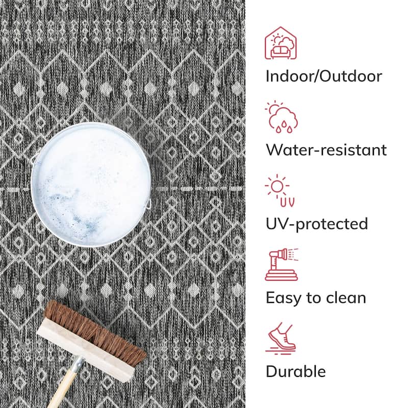 Well Woven Medusa Nord Indoor Outdoor Area Rug
