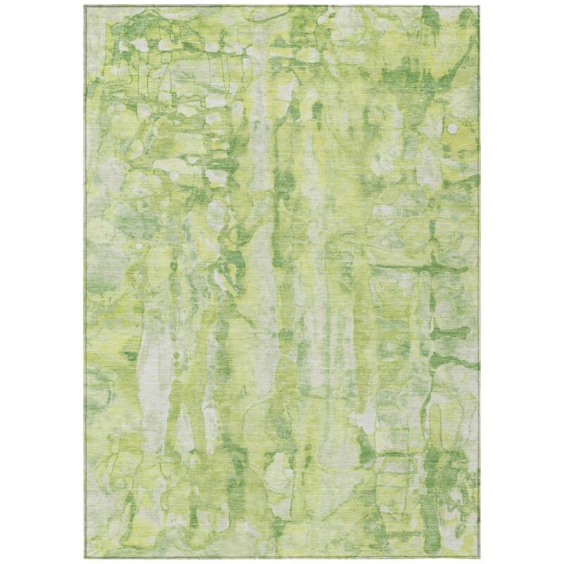 HomeRoots Abstract Transitional Rectangle Outdoor Rug