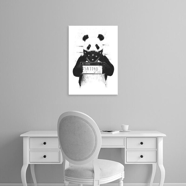 Easy Art Prints Balazs Solti's 'Bad Panda' Premium Canvas Art