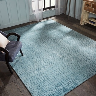 Overstock Handmade Renzo Linear Pattern Area Rug 12 X 15 Blue From Overstock Com Daily Mail