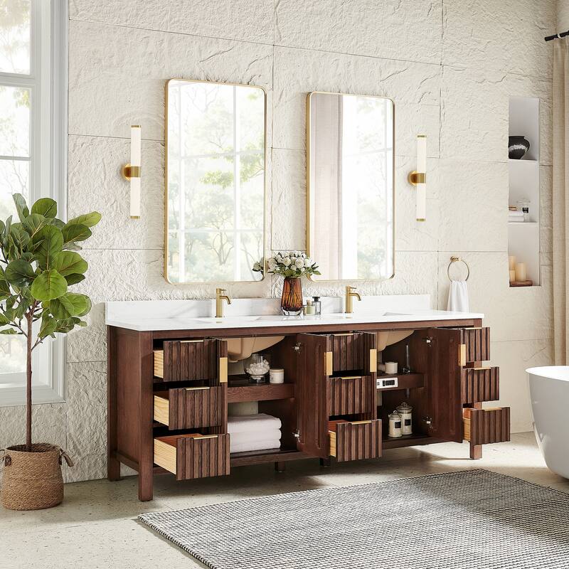 Shenzhen Bath Vanity with Composite Stone Top without Mirror