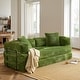 preview thumbnail 6 of 71, OVIOS Supreme Soft Fluffy Loveseat Sleeper Sofa Plush-Green