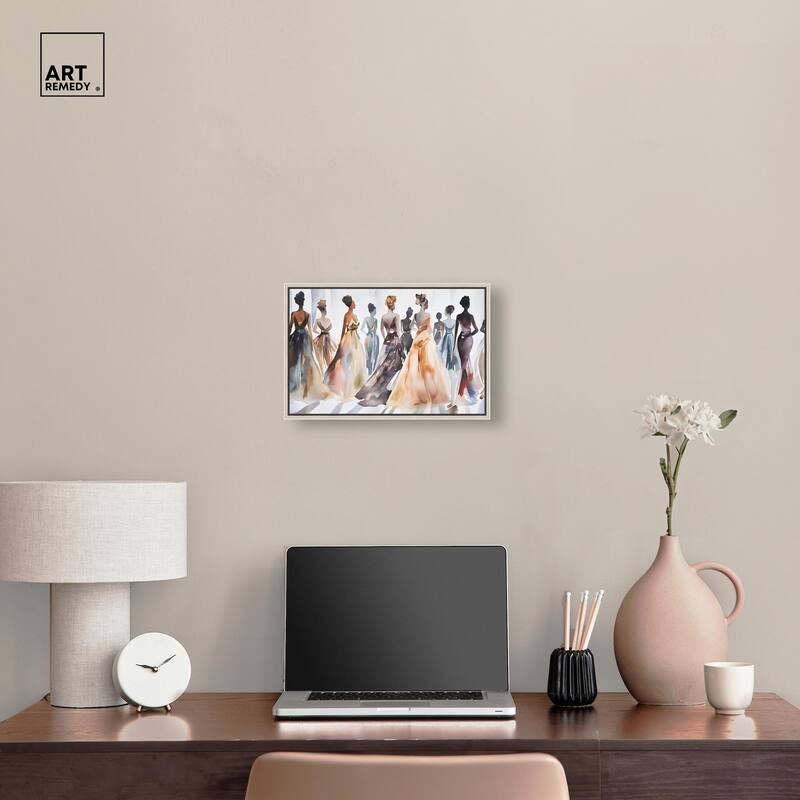 Model Lineup Canvas by Art Remedy