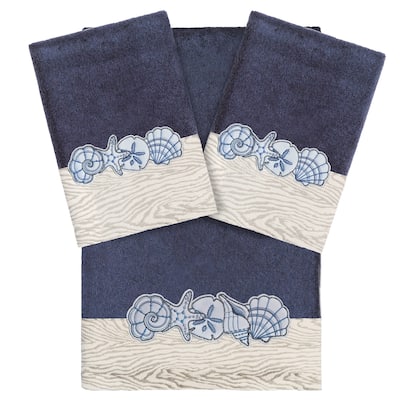 Authentic Hotel and Spa Turkish Cotton Shell Row 3PC Towel Set