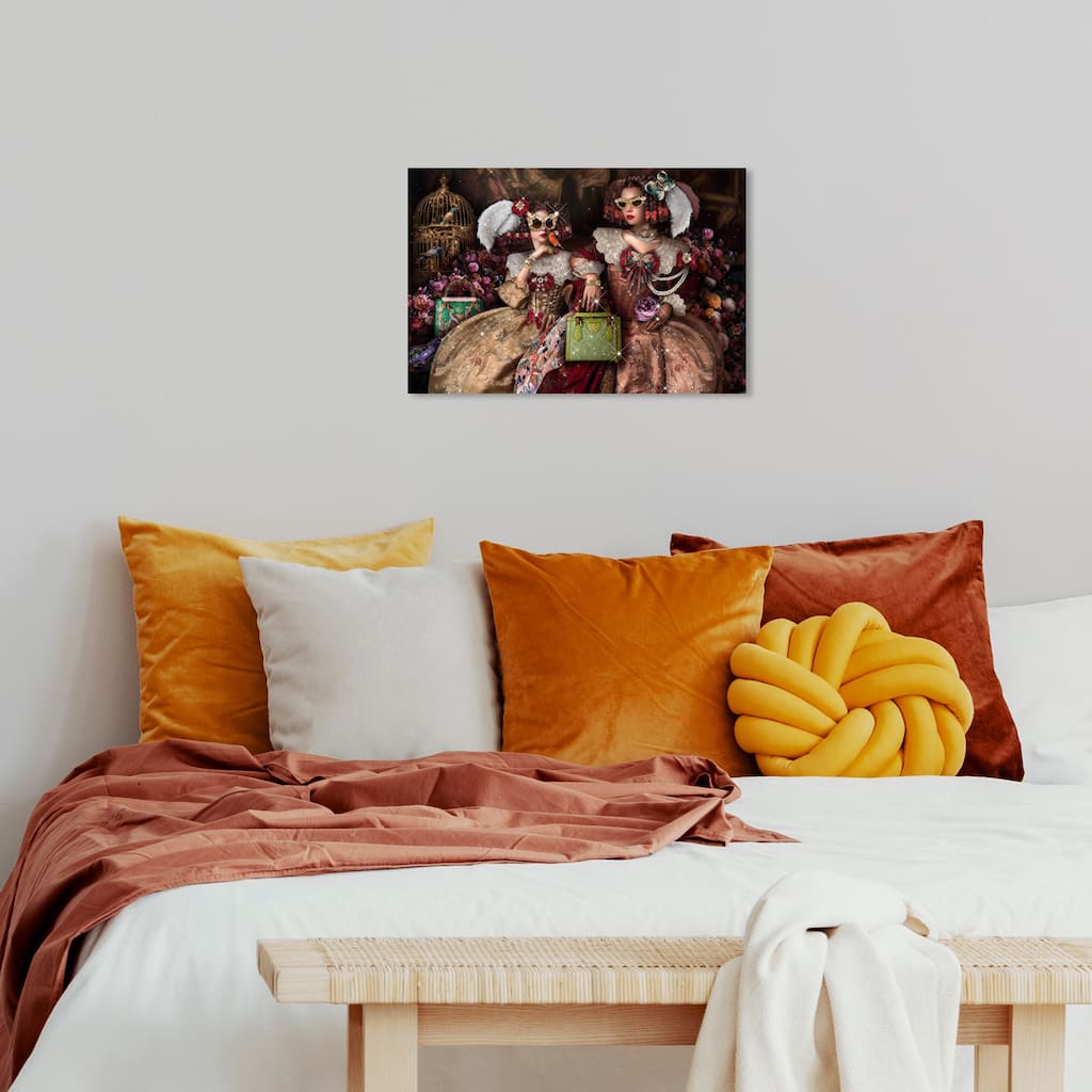 Wynwood Studio Canvas Fashion and Glam So Classy Glam Women Gold and Copper Rose Glam Wall Art Canvas Print