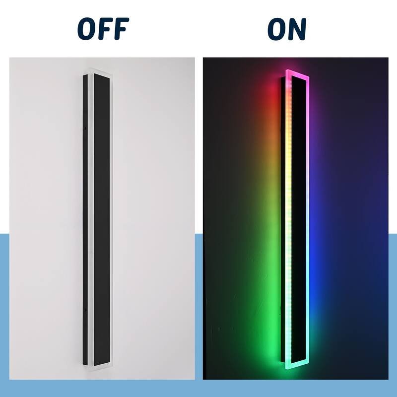 2-Pack 40" RGB Smart Outdoor Wall Lights