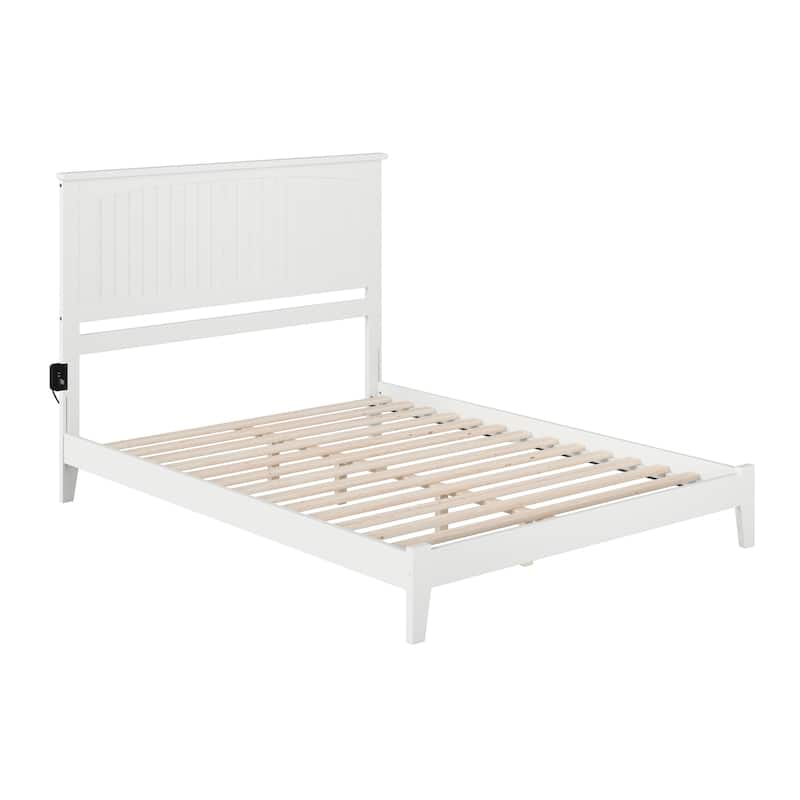 Nantucket King Platform Bed in White