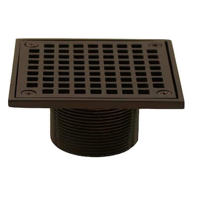 Jones Stephens D6094RB 4" Wide Square Strainer with 2" Metal Spud