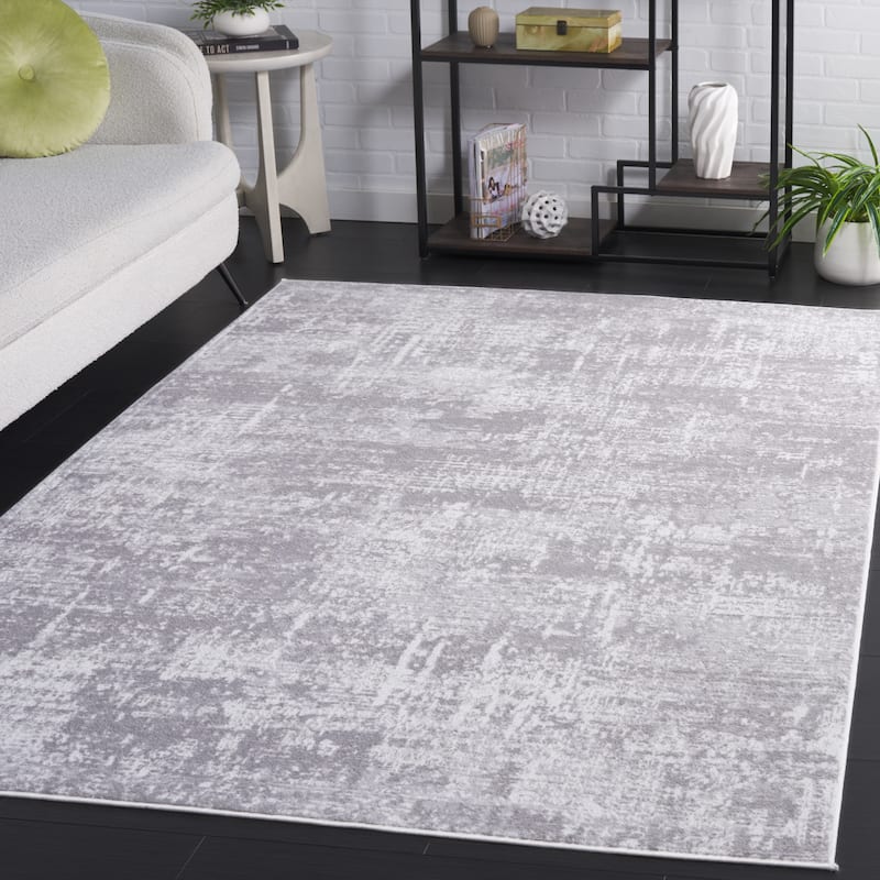 SAFAVIEH Amelia Modern Abstract Rug - 8' x 10' - Ivory/Stone Grey - Rectangle