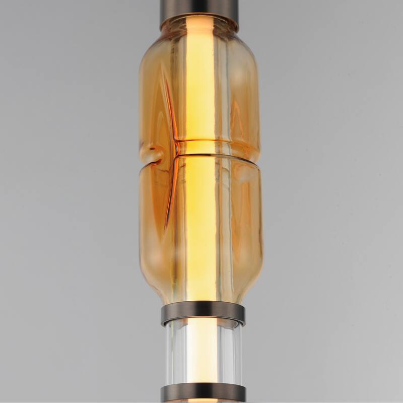 Studio M SM18592 Gusto 22" Tall LED Abstract Pendant with Hand-Blown